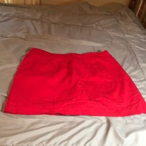 16 Kim Rogers red Stretch Skort